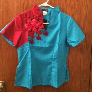 COPY - Machine embroidered Chinese blouse gift idea